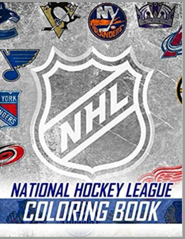 NHL Anxiety Hockey Coloring Book: Relaxation & Stress Relief for All Ages!