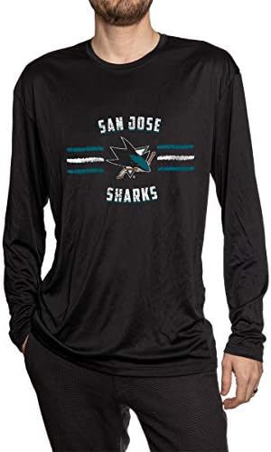 Calhoun NHL Distressed Lines Performance Rashguard: Officially Licensed and Stylish
