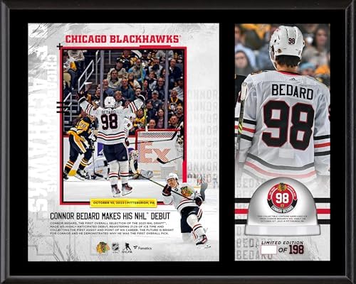 Connor Bedard’s NHL Debut: Game-Used Ice Memorabilia