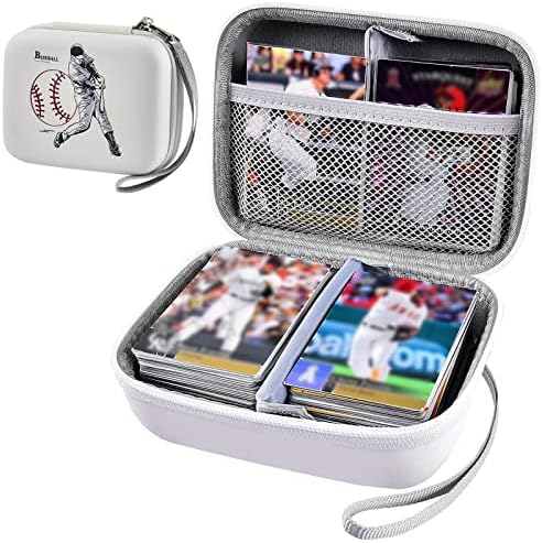 ALKOO Baseball Card Holder Case Compatible with Topps Baseball Sports Cards 2023 Series, Vintage Small Card Binder, Storage Display Hard Box for 410+ Football Trading Cards