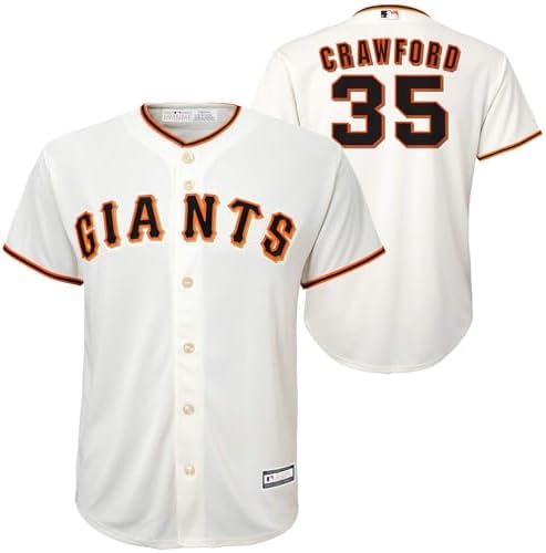 Brandon Crawford San Francisco Giants MLB Kids Youth 8-20 White Home Player Jersey