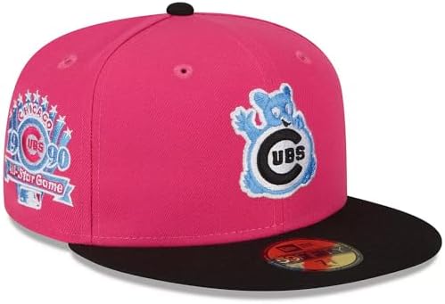 New Era mens Chicago Cubs 59fifty Cooperstown 1990 All-star Game Gummy Worm Collection Fitted Cap
