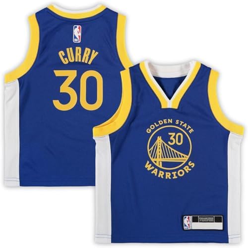 Stephen Curry Golden State Warriors NBA Kids 4-7 Blue Icon Edition Player Jersey