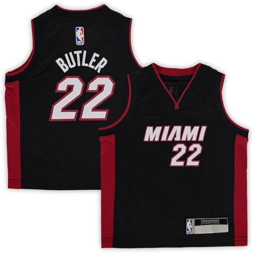 Jimmy Butler Miami Heat NBA Kids Toddler 2-4 Black Icon Edition Player Jersey
