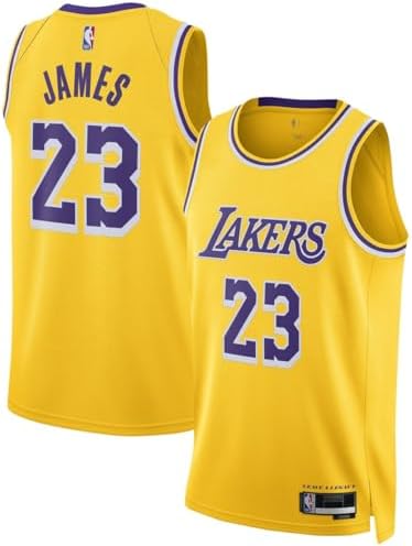 Lebron James Los Angeles Lakers NBA Kids Youth 8-20 Yellow Gold Icon Edition Swingman Jersey