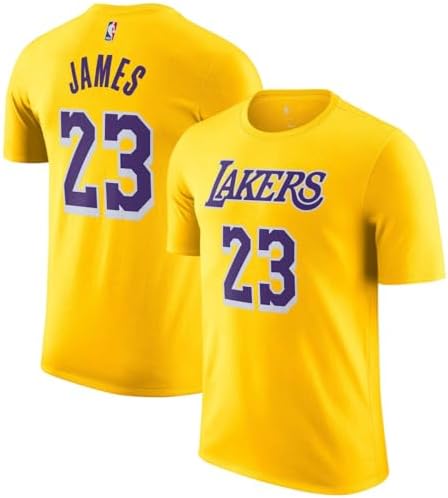 Lebron James Los Angeles Lakers NBA Kids Youth 4-20 Yellow Gold Icon Edition Performance Jersey T-Shirt