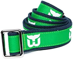 GELLS Hartford Whalers NHL Hockey Belt Officially Licensed With Nickel Finished Brass Buckle And Logo Tin