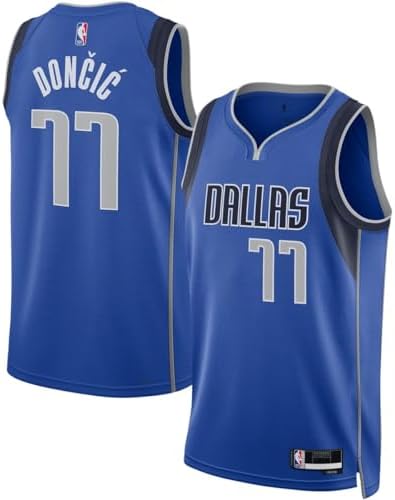 Luka Doncic Dallas Mavericks NBA Kids Youth 8-20 Blue Icon Edition Swingman Jersey