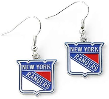 aminco NHL womens NHL Logo Dangler Earrings
