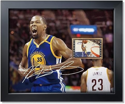 sufenvera Signed Kevin Durant Memorabilia Film Photo Collage Framed Poster,Basketball Decorations Gifts for NBA All-Star Fans 10x8 Inches