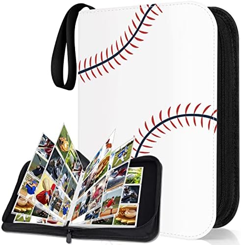 9 Pockets Baseball Card Binder with Sleeves, Sports Card Binder Albums Fits 720 Card, Trading Card Binder for Baseball Cards, Football Cards, Sport Cards