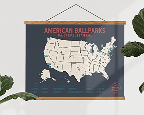 MLB Travel Map: Perfect Baseball Gift!
