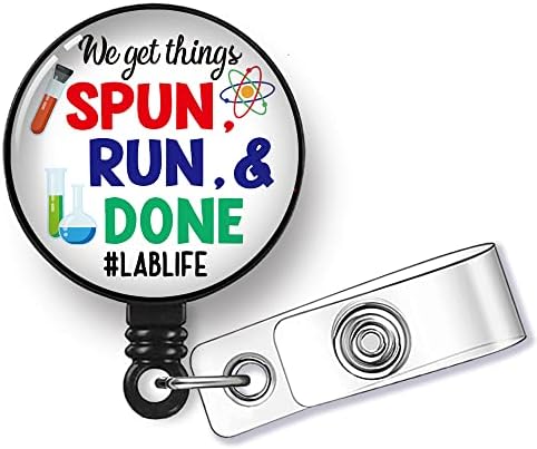Lab Life Retractable Badge Reel: Fun Gift for Science Professionals!