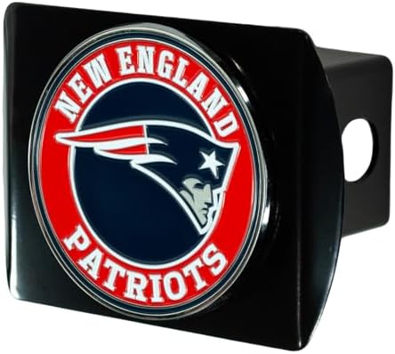 Patriots Black Metal Hitch Cover: Perfect Gift!