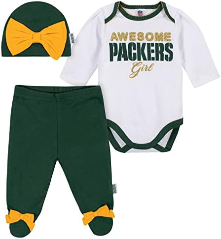 Adorable Gerber Baby Girls NFL Team Gift Set!