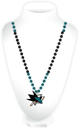 NHL Team Logo Mardi Gras Style Beads: Unisex and Eye-Catching!