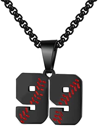 Personalized Baseball Number Necklace: Perfect Gift for Athletes