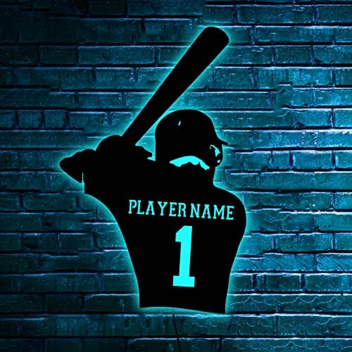 Personalized Baseball Neon Sign: Unique Gift for Players!