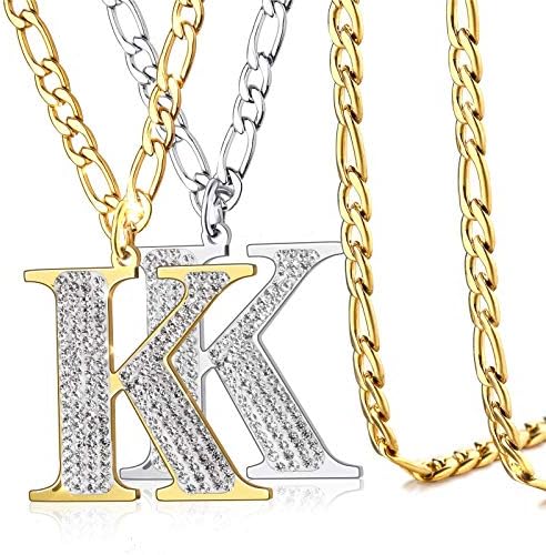Cuban Chain Initial Necklaces: Perfect Gift for Father-Son or Couples!