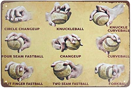 Durable Baseball Skills Vintage Sign: Perfect for Home Decor!