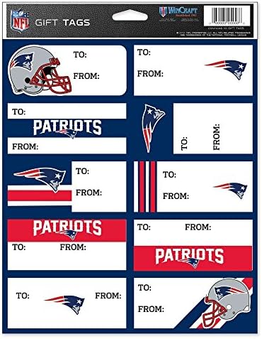 Stylish New England Patriots NFL Gift Tags – Perfect for Gifting!