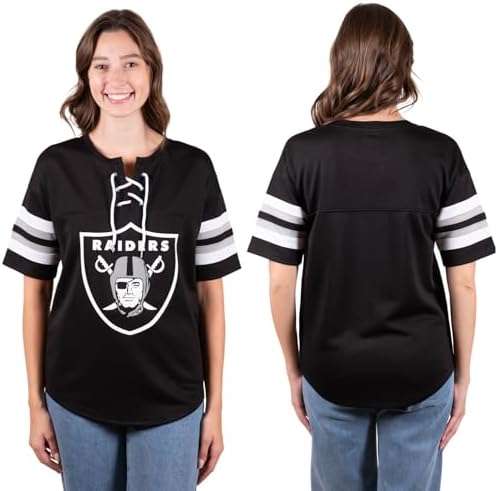 Penalty Box: NFL Women’s Lace Up Tee Shirt by Ultra Game
