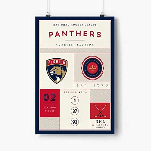 Florida Panthers Poster: NHL Hockey Artwork, Unframed Gift