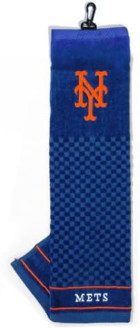MLB Embroidered Golf Towel: Checkered Scrubber Design, Team Logo