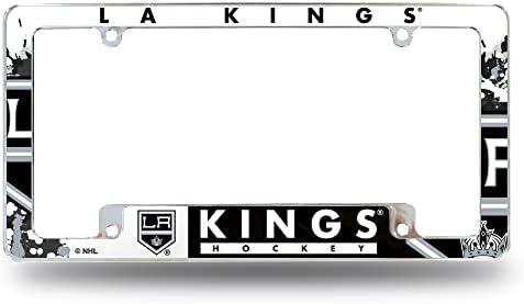 Eye-Catching NHL Chrome License Plate Frame