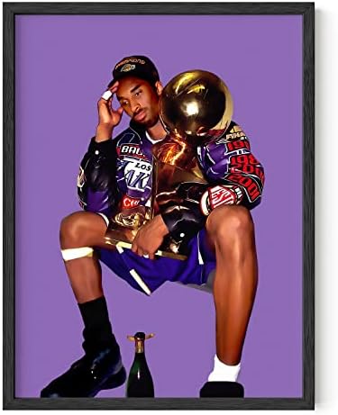 Kobe Bryant Framed Poster: Inspiring Basketball Wall Art