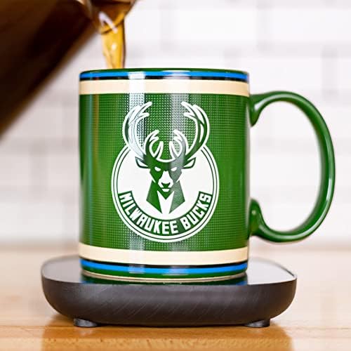 Keep Your Drink Warm with Milwaukee Bucks Mug Warmer!