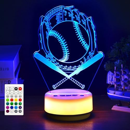 Baseball Night Light: Perfect Gift for Baseball Lovers!