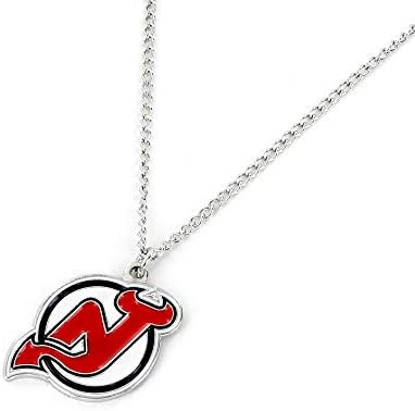 Show Your Team Spirit with the Aminco NHL New Jersey Devils Pendant Necklace!