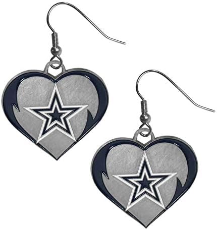 Stylish NFL Heart Dangle Earrings