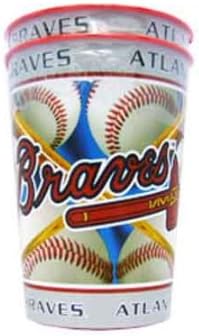 MLB Atlanta Braves 16oz Plastic Cup, 2-Pack!