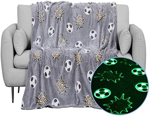 Magical Glow in The Dark Soccer Blanket: Fun and Cozy!