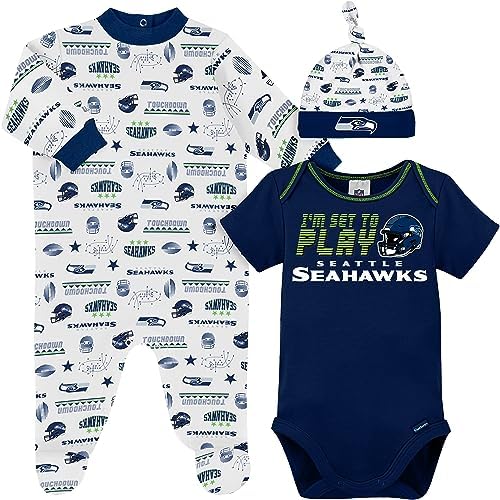 Adorable Seattle Seahawks Baby Gift Set
