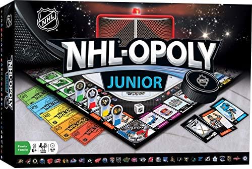 MasterPieces NHL Opoly Junior: Fun Hockey Game for Kids!