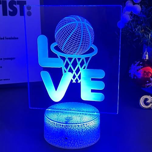 Colorful Basketball Lamp for Kids