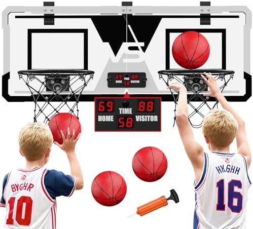 Ultimate 2 Player Indoor Basketball Game: Scoreboard, Fun for All!