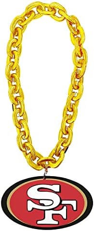 Show your team spirit with this stunning gold San Francisco 49ers fan chain!