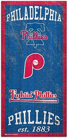 Fan Creations MLB Philadelphia Phillies Unisex Philadelphia Phillies Heritage Sign, Team Color, 6 x 12