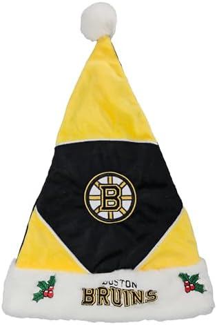 Boston Bruins – Collector's Edition Bruins Santa Hat – Represent The Black, Yellow and White - Show Your Ice Hockey Spirit with Officially Licensed NHL Holiday Fan Apparel and Gift