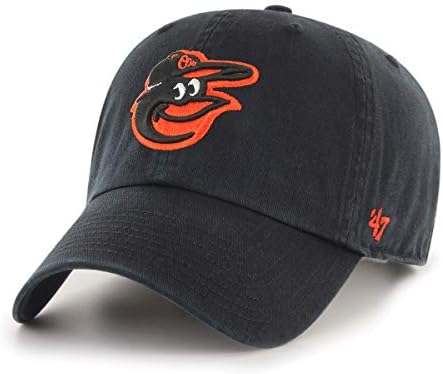 MLB Baltimore Orioles '47 Clean Up Adjustable Hat, Black, One Size