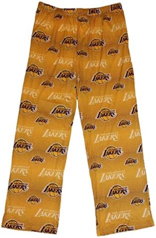 FOCO Los Angeles Lakers Men's Scatter Pattern Pajama Lounge Multi Color Pants