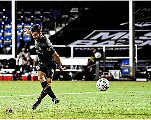 Diego Rossi LAFC Unsigned MLS is Back Goal Photograph - Original Soccer Art and Prints