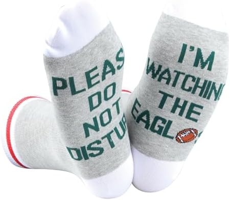 TSOTMO 2 Pairs Please Do Not Disturb I’m Watching The Ea Socks Football Lover Gift Football Fans Gift