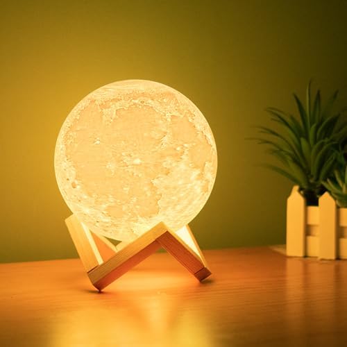 Enchanting 3D Moon Lamp: Perfect Gift!