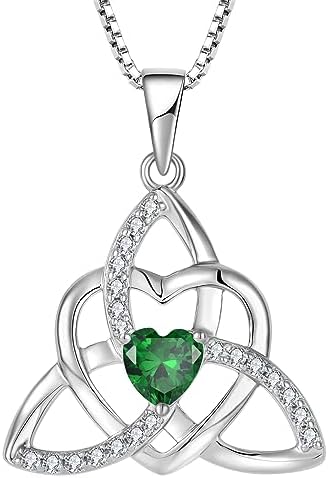 Exquisite Trinity Knot Heart Necklace: Perfect Gift!