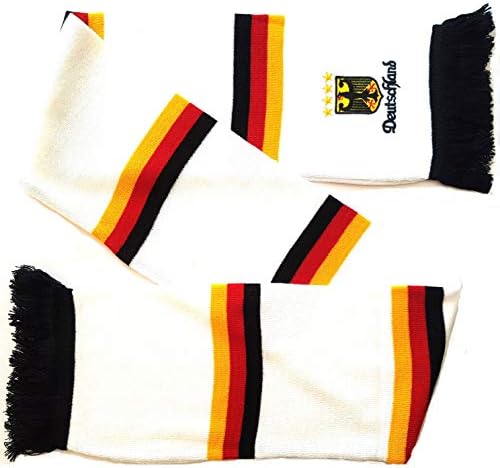 Germany Deutschland Embroidered Fashion Knit Bar Scarf